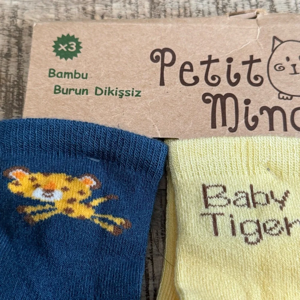 Brand New 3 Set Of Bamboo Baby Socks. 12/24 months